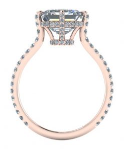 Asscher Cut Moissanite Engagement Ring #GTJ3926-asscher-fo-r | Gerry The Jeweler Asscher Cut Moissanite Engagement Ring #GTJ3926-asscher-fo-r - Image 3