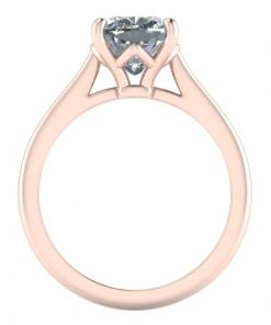 Elongated Cushion Cut Moissanite Solitaire Ring #GTJ3928-cushion-fo-r | Gerry The Jeweler Elongated Cushion Cut Moissanite Solitaire Ring #GTJ3928-cushion-fo-r - Image 4