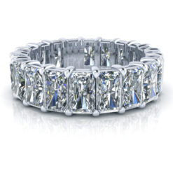 Image - Custom Radiant Cut Moissanite Eternity Ring #GTJ3931-radiant-w