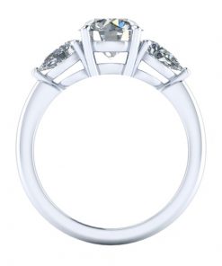 Three Stone Lab Grown Diamond Ring #GTJ1166-round-lg-w | Gerry The Jeweler Three Stone Lab Grown Diamond Ring #GTJ1166-round-lg-w - Image 3