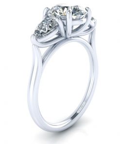 Lab Grown Diamond Three Stone Engagement Ring #GTJ3932-round-lg-w | Gerry The Jeweler Lab Grown Diamond Three Stone Engagement Ring #GTJ3932-round-lg-w - Image 2