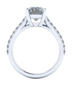 Elongated Cushion Cut Moissanite Engagement Ring #GTJ1179-elong-cushion-fo-w | Gerry The Jeweler Elongated Cushion Cut Moissanite Engagement Ring #GTJ1179-elong-cushion-fo-w - Image 3
