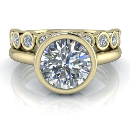 Custom Matching Bezel Ring #GTJ3908-matching-bezel-band-y