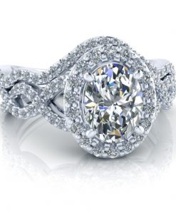 Matching Contour Wedding Band #GTJ1159-oval-dwb-w | Gerry The Jeweler Matching Contour Wedding Band #GTJ1159-oval-dwb-w - Image 3
