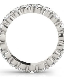 Moissanite Eternity Ring #GTJ7005-fo-3.5mm-w | Gerry The Jeweler Moissanite Eternity Ring #GTJ7005-fo-3.5mm-w - Image 3
