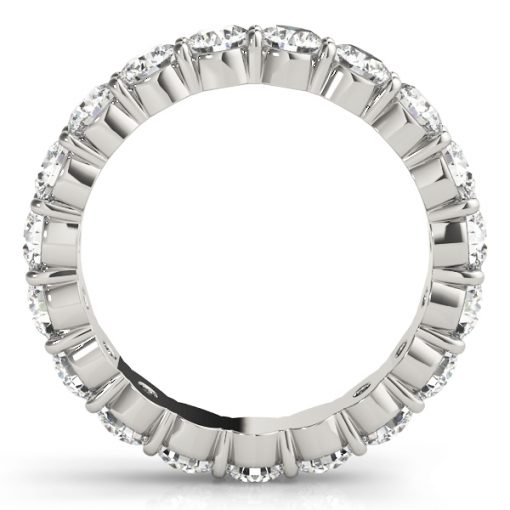 Moissanite Eternity Ring #GTJ7005-fo-3.5mm-w - Image 3