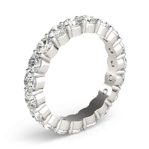 Moissanite Eternity Ring #GTJ7005-fo-3.5mm-w - Image 2