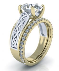 Alternative view of Matching Semi Eternity Band #GTJ3800-y-dwb-1