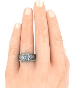 Matching Semi Eternity Band #GTJ3800-y-dwb-1 | Gerry The Jeweler Matching Semi Eternity Band #GTJ3800-y-dwb-1 - Image 3