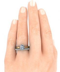 Custom Yellow Gold Shared Prong Eternity Ring #GTJ1160-eter-y - Image 3