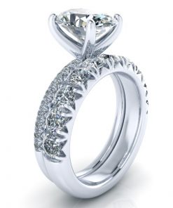Alternative view of Ladies Matching Wedding Band #GTJ3921-dwb-w