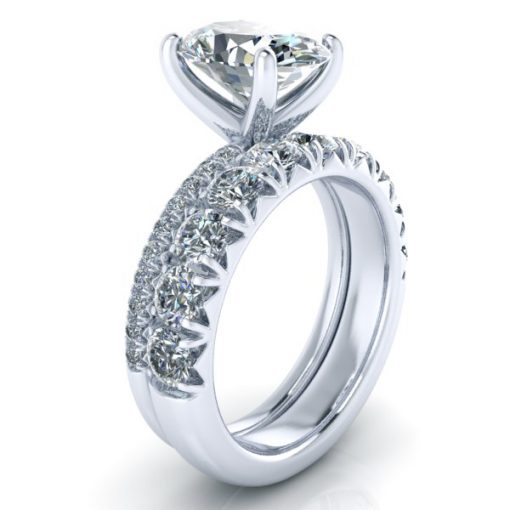 Ladies Matching Wedding Band #GTJ3921-dwb-w - Image 2