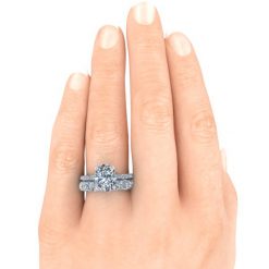 GTJ3921 set oval w 10x8mm hand 1 | Gerry The Jeweler