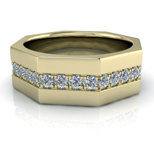 Alternative view of Custom Man's Wedding Band #GTJ-MB-1010