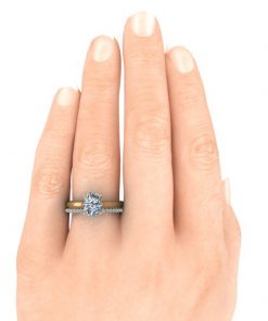 Custom Yellow Gold Shared Prong Eternity Ring #GTJ1160-eter2-y | Gerry The Jeweler Custom Yellow Gold Shared Prong Eternity Ring #GTJ1160-eter2-y - Image 3