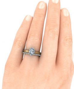 Custom Yellow Gold Shared Prong Eternity Ring #GTJ1160-eter2-y | Gerry The Jeweler Custom Yellow Gold Shared Prong Eternity Ring #GTJ1160-eter2-y - Image 4