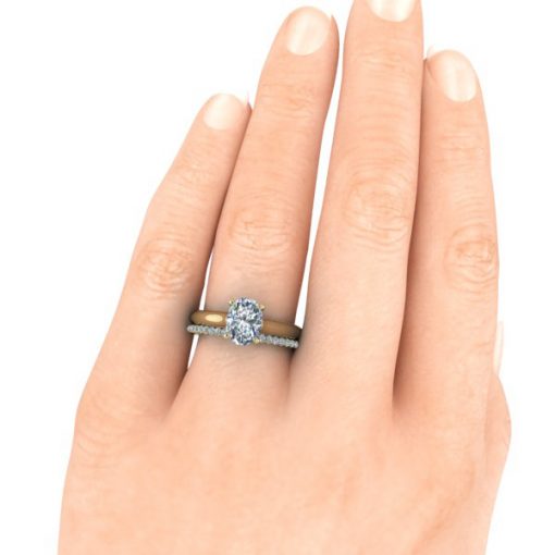 Custom Yellow Gold Shared Prong Eternity Ring #GTJ1160-eter2-y - Image 4