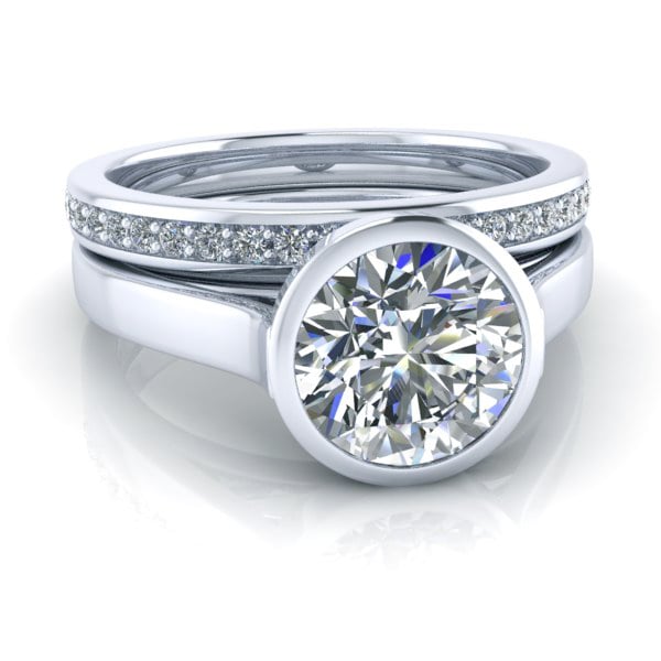 Alternative view of Matching Wedding Band #GTJ3900-dwb2.6-w