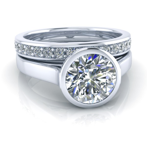 Alternative view of Matching Wedding Band #GTJ3900-dwb3.0-w