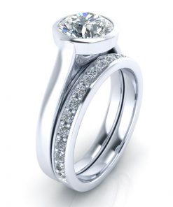 Matching Wedding Band #GTJ3900-dwb3.0-w | Gerry The Jeweler Matching Wedding Band #GTJ3900-dwb3.0-w - Image 3