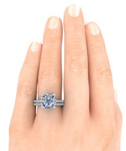 Matching Eternity Wedding Ring #GTJ3865-cushion-eter-w | Gerry The Jeweler Matching Eternity Wedding Ring #GTJ3865-cushion-eter-w - Image 3