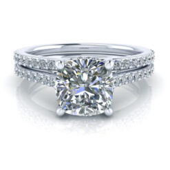 Matching Eternity Wedding Ring #GTJ3865-cushion-eter-s8-w