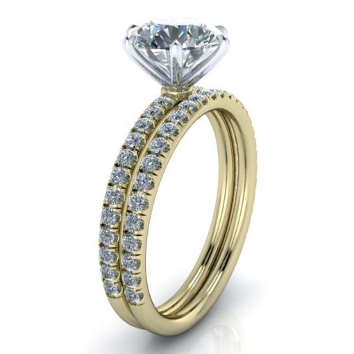 Matching Diamond Wedding Band #GTJ3799-round-dwb-y - Image 2