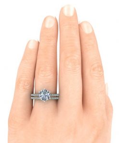 Matching Diamond Wedding Band #GTJ3799-round-dwb-y | Gerry The Jeweler Matching Diamond Wedding Band #GTJ3799-round-dwb-y - Image 3