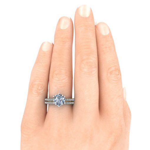 Matching Diamond Wedding Band #GTJ3799-round-dwb-y - Image 3
