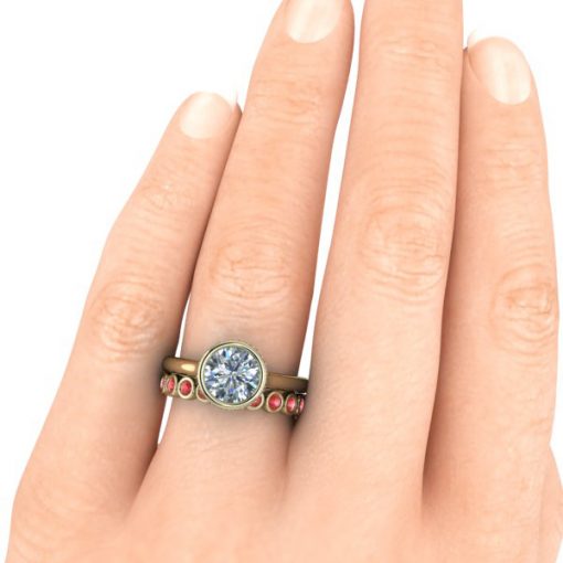 Custom Matching Bezel Ring #GTJ3908-bezel-rbybnd-y - Image 4