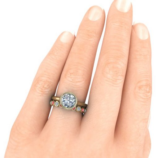 Custom Matching Bezel Ring #GTJ3908-bezel-rbdmb-y - Image 4