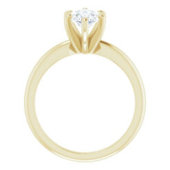 Yellow Gold Marquise Cut Solitaire Ring #GTJ2000-marquise-fo-y - Image 3