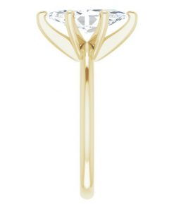 Yellow Gold Marquise Cut Solitaire Ring #GTJ2000-marquise-fo-y | Gerry The Jeweler Yellow Gold Marquise Cut Solitaire Ring #GTJ2000-marquise-fo-y - Image 4