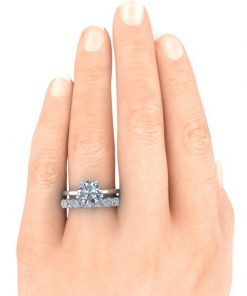 3.0mm Semi Eternity Band #GTJ3929-3.0mm-dwb-w | Gerry The Jeweler 3.0mm Semi Eternity Band #GTJ3929-3.0mm-dwb-w - Image 3