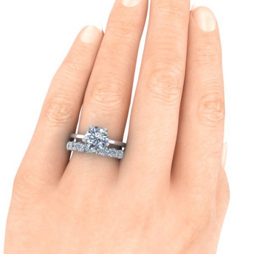 3.0mm Semi Eternity Band #GTJ3929-3.0mm-dwb-w - Image 4