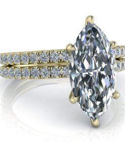 Marquise Cut Ring Setting #GTJ3805-marquise-fo-y - Image 8