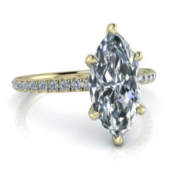 Marquise Cut Ring Setting #GTJ3805-marquise-fo-y | Gerry The Jeweler Marquise Cut Ring Setting #GTJ3805-marquise-fo-y - Image 4