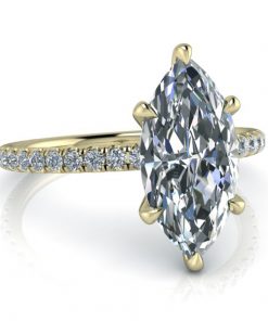 Marquise Cut Ring Setting #GTJ3805-marquise-fo-y - Image 4