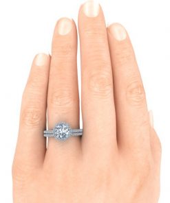 French Pavé Matching Diamond Wedding Ring #GTJ3697-round-dwb-w | Gerry The Jeweler French Pavé Matching Diamond Wedding Ring #GTJ3697-round-dwb-w - Image 3