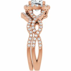 GTJ1159 cushion 6x6mm rose gold 9 | Gerry The Jeweler