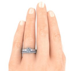 GTJ1250 oval 7x5mm dwb hand 1 | Gerry The Jeweler