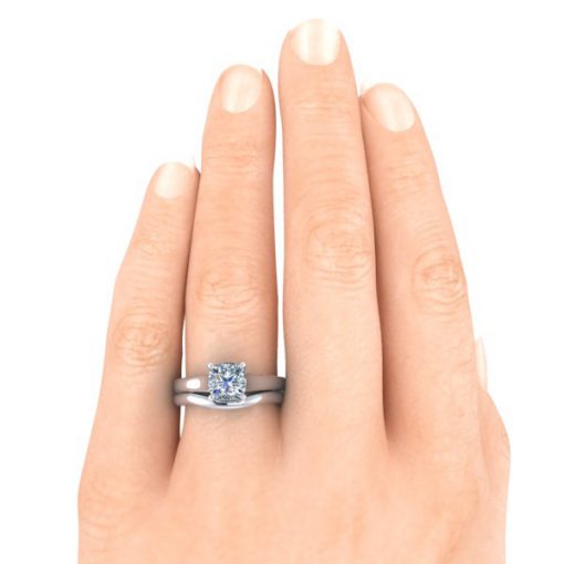 Matching Contour Wedding Band #GTJ947-cushion-pwb-w - Image 3