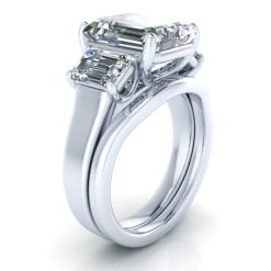 Alternative view of Matching Contour Wedding Band #GTJ3715-pwb-w-v2