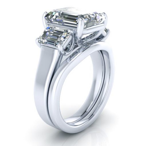 Matching Contour Wedding Band #GTJ3715-pwb-w-v2 - Image 2