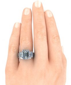 Matching Contour Wedding Band #GTJ3715-pwb-w-v2 | Gerry The Jeweler Matching Contour Wedding Band #GTJ3715-pwb-w-v2 - Image 3