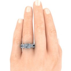 GTJ3943 princess w 5.6mm hand 1 | Gerry The Jeweler