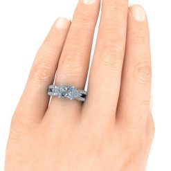 GTJ3943 princess w 5.6mm hand 2 | Gerry The Jeweler