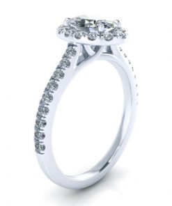 Alternative view of Custom Diamond Engagement Ring #GTJ3944-oval-w