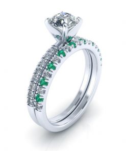Alternative view of Custom Platinum Matching Band #GTJ3737-round-w-cst-band