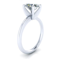 Oval Moissanite Solitaire Engagement #GTJ3885-oval-fo-w-cstm-CM | Gerry The Jeweler Oval Moissanite Solitaire Engagement #GTJ3885-oval-fo-w-cstm-CM - Image 2